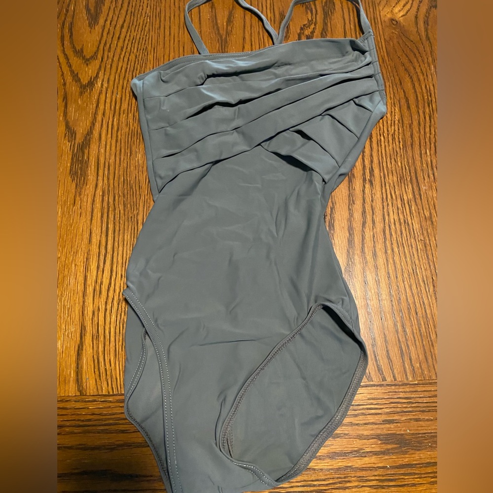 Capezio XS gray leotard.